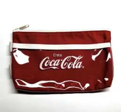 コカコーラ　Coca-Cola マルチポーチ　四角型　ペンケース　持ち手付　レア — image 1