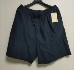 新品 インド綿 ブロード ショートパンツ ネイビー — image 1