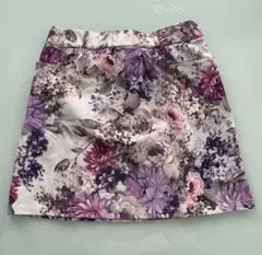 紫系花柄スカート　ゴルフ　BERA Jr GOLF サイズL — image 1