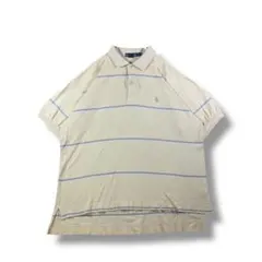 90's　nautica　ボーダーポロシャツ　サイズL — image 1