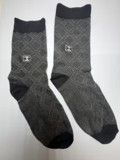 CHANEL ココマーク ダイヤ柄 ソックス　　レトロ — image 1