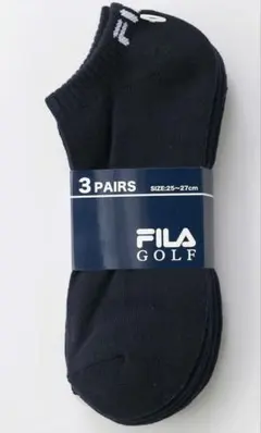 FILA GOLFメンズ ３Ｐソックスアンクル — image 1