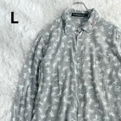 mercibeaucoup シャツ 総柄 動物柄 ワンポイント 春コーデ 透け感 — image 1