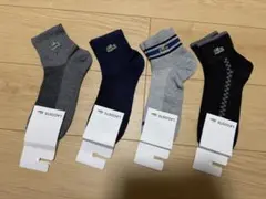 LACOSTE ラコステ メンズソックス 4足セット 夏用・通気性　少量入荷 — image 1