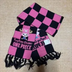 ワンピース ONEPIECE チョッパー マフラー 黒 ピンク — image 1