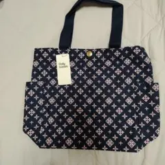 Daily russet トートバッグ ネイビー モノグラム — image 1
