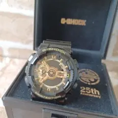 CASIO G-SHOCKジーショック腕時計 ゴールド&ブラック 人気爆発中 — image 1
