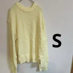 RAMIRAL淡い黄色 長袖ニットセーター　Sサイズ — image 1