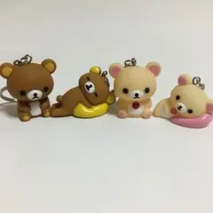 リラックマ・コリラックマ★スクィーズキーホルダー4個セット — image 1