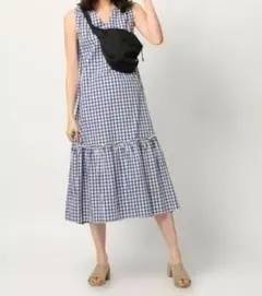 GLOBAL WORK　ティアードマキシワンピチェック — image 1