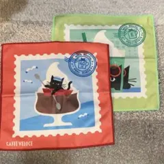 カフェベローチェ 黒ねこサマーキャンペーン第一弾　黒ねこハンドタオル2枚40周年 — image 1