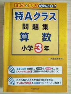 きゃんちょめ様専用　特Aクラス問題集 算数 小学3年 解答付 — image 1