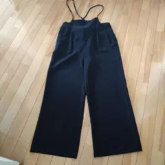 サロペット　オールインワン　黒　Lサイズ — image 1
