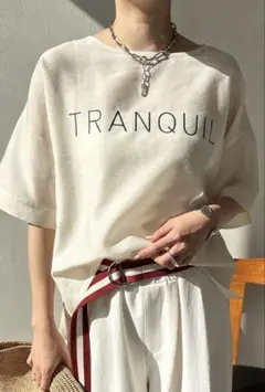 Doudou ジョーゼットロゴTEE ホワイト — image 1
