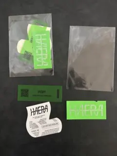 HAERA オープン記念オリジナルステッカー＆ショップカード 2枚セット — image 1