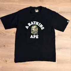 A BATHING APE Tシャツ ブラック ベイプ — image 1