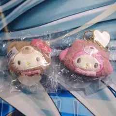 サンリオ　ぬいぐるみチャーム　ラテクマ　ハローキティ マイメロディ — image 1