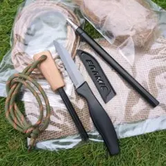 ✨●ファイヤースターター+ストライカーナイフ+火吹き棒+火口(ファットウッド)㊸ — image 1