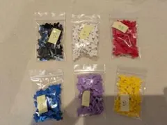 【LaQ パーツ】 ラキュー No.3ジョイント 300個 黒白赤青紫黄緑 — image 1