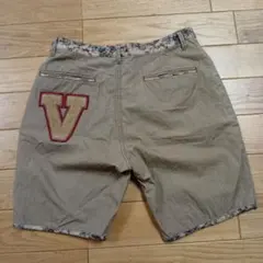 ＶＯＯ ベージュ ショートパンツ ハーフパンツV刺繍Sサイズ — image 1