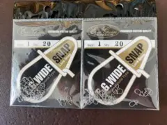 エバーグリーン E.G WIDE SNAP #1 20個入 2枚セット — image 1