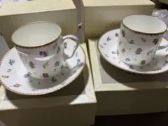 sango soleil コーヒーカップソーサー 花柄 2客 — image 1
