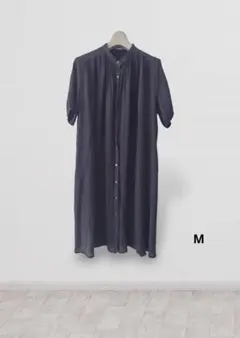 透け感あり 半袖 シャツ ワンピース M — image 1