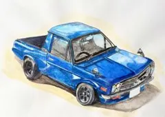 サニートラック 水彩画 ポストカード — image 1