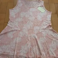 coconlife DEUX ノースリーブ リーフ柄 ピンク — image 1