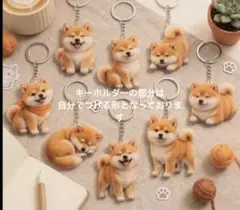 柴犬 アクリルキーホルダー 2D フラット　8点セット — image 1
