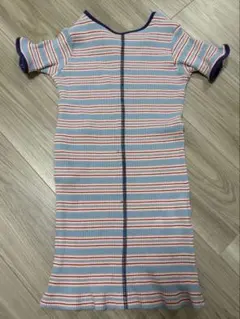 green label relaxing リブ ボーダー ワンピース　100 — image 1