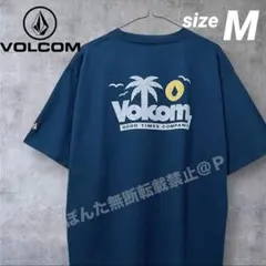 ボルコム Tシャツ 新品 M ネイビーブルー 刺繍ロゴ ゆったりルーズフィット — image 1