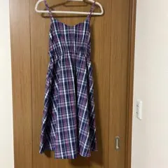 匿名配送　コルザ　キャミワンピース　チェック　S — image 1