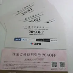 コナカ サマンサタバサ 株主優待券 20%OFF — image 1