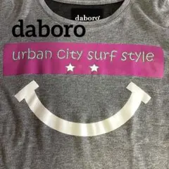 【美品】daboro ダボロ Tシャツ グレー スマイルプリント　サイズXL — image 1