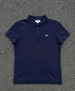 【美品】LACOSTE Classic Fit ポロシャツ ネイビー サイズ38 — image 1