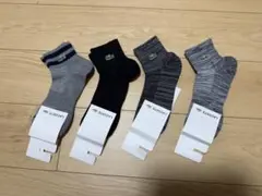 LACOSTE ラコステ メンズソックス 4足セット 25~27cm夏用・通気性 — image 1