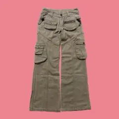 古着 y2k 平成 ギャル グランジ カーゴパンツ ワークパンツ フレア — image 1