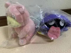 ポケモンPokemon fit タグ付き　ヤドラン　シェルダー　ぬいぐるみ — image 1