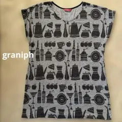 【未使用】グラニフ Lady F 半袖 チュニック ワンピース Tシャツ — image 1