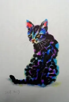 猫 原画 イラスト ドローイング — image 1