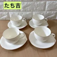 たち吉　カップ＆ソーサー4客セット リッチフィールド — image 1