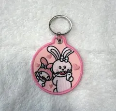 マイメロディ×うさぎ　トレーディング刺繍キーホルダー — image 1
