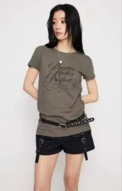 laguagem MESSAGE SLAB チャコールグレー　Tシャツ — image 1