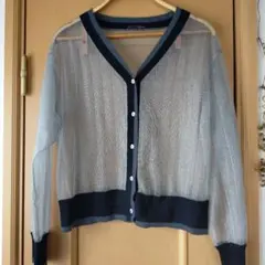 ラメ入り薄手カーディガン — image 1