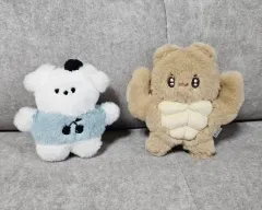 (まとめ売り) 腹筋クマのぬいぐるみキーホルダー — image 1
