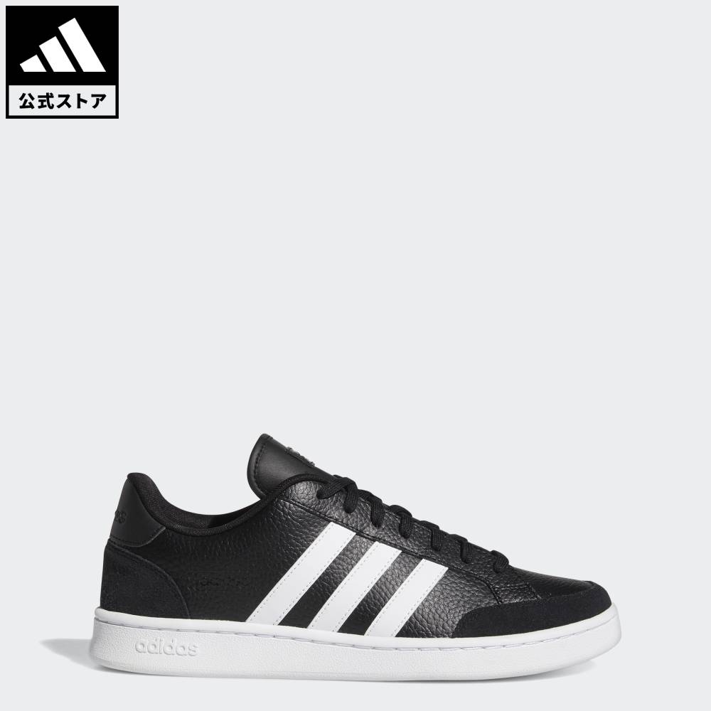 【50％OFFクーポン対象 08/04 20:00～08/11 01:59】 【公式】アディダス adidas 返品可 ライフスタイル グランドコート SE / Grand Court SE スポーツウェア メンズ シューズ・靴 スニーカー 黒 ブラック FW6690 ローカット — image 1