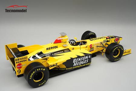 テクノモデル 1/18 ジョーダンホンダ 198 ベルギーGP 1998 優勝車 #9 Damon Hill ドライバーフィギュア付き 【TMD18-426B】 (ミニカー) — image 2