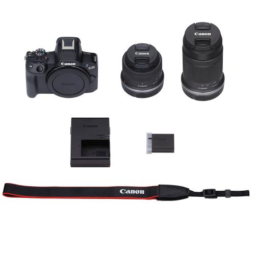 キヤノン EOS R50 ダブルズームキット ブラック Canon ミラーレス一眼カメラ Wi-Fi搭載 入門 初心者 — image 3