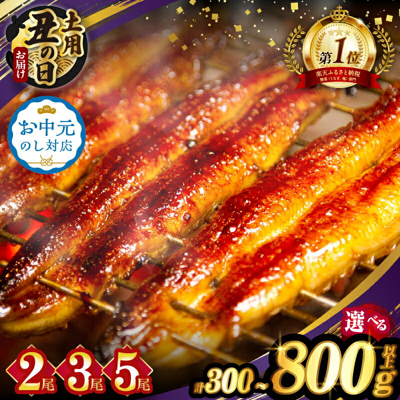 【ふるさと納税】総合1位獲得！2週間以内発送！【楽天限定】≪お中元のし対応≫≪選べる！！内容量・発送時期・定期便≫ うなぎ 蒲焼 2尾 300g 380g or3尾 600g or 5尾 800g 丑の日 定期便 国産 宮崎 鰻 うな重 うなぎ長焼 小分け 真空パック 鰻楽 ギフト 人気 贈り物 都農町 — image 1
